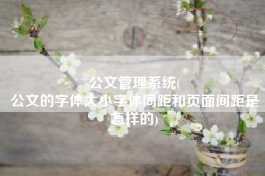 公文管理系统(
公文的字体大小字体间距和页面间距是怎样的) 公文管理系统(
公文的字体大小字体间距和页面间距是怎样的)