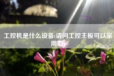 工控机是什么设备(请问工控主板可以家用吗)