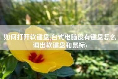 如何打开软键盘(台式电脑没有键盘怎么调出软键盘和鼠标)