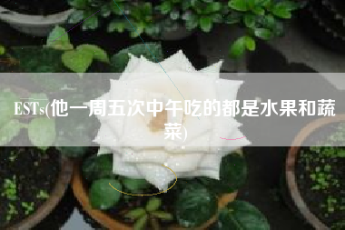 ESTs(他一周五次中午吃的都是水果和蔬菜)