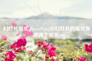 详细阅读:幻灯片版式(PowerPoint中幻灯片的版式有哪两个感受) 幻灯片版式(PowerPoint中幻灯片的版式有哪两个感受)