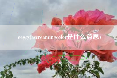 eeggs(ascreamingcolor是什么意思)