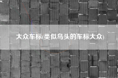 大众车标(类似鸟头的车标大众)