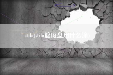 stila(stila遮瑕盘用什么涂)