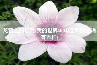 龙背上的骑兵(我的世界MC中变异的生物有五种)