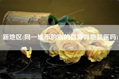 新地区(同一城市的别的县算异地就医吗)