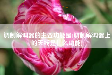 调制解调器的主要功能是(调制解调器上的天线是什么功能)