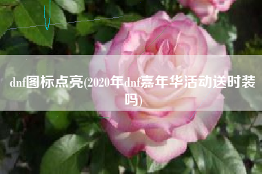 dnf图标点亮(2020年dnf嘉年华活动送时装吗)