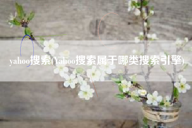 yahoo搜索(Yahoo搜索属于哪类搜索引擎)