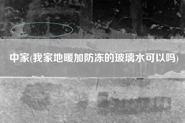 中家(我家地暖加防冻的玻璃水可以吗)