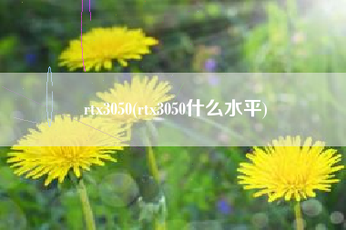 rtx3050(rtx3050什么水平)