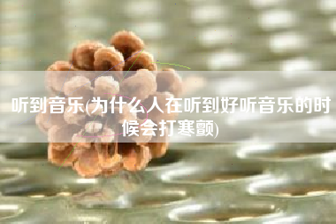 听到音乐(为什么人在听到好听音乐的时候会打寒颤)