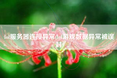 lol服务器连接异常(lol游戏数据异常被误封)
