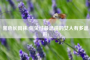黑色长筒袜(你见过最邋遢的女人有多邋遢)