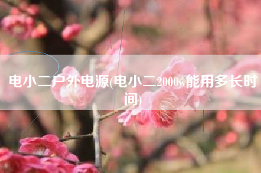 详细阅读:电小二户外电源(电小二2000w能用多长时间) 电小二户外电源(电小二2000w能用多长时间)