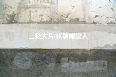 三极大片(张敏哪里人)