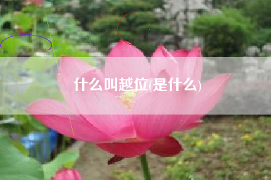 什么叫越位(是什么)