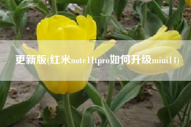 更新版(红米note11tpro如何升级miui14)