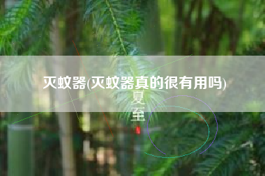 灭蚊器(灭蚊器真的很有用吗)