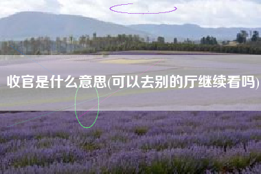 收官是什么意思(可以去别的厅继续看吗)