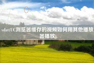 vdat(UC浏览器缓存的视频如何用其他播放器播放)