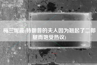 梅兰妮亚(特朗普的夫人因为翘起了二郎腿而饱受热议)