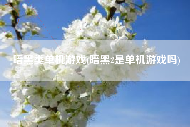暗黑类单机游戏(暗黑2是单机游戏吗)