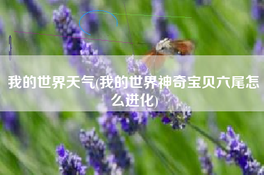 我的世界天气(我的世界神奇宝贝六尾怎么进化)
