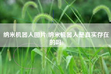 纳米机器人图片(纳米机器人是真实存在的吗)