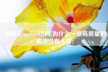 电脑无internet访问(为什么一些高质量的视频没有人看)
