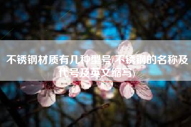 不锈钢材质有几种型号(不锈钢的名称及代号及英文缩写)