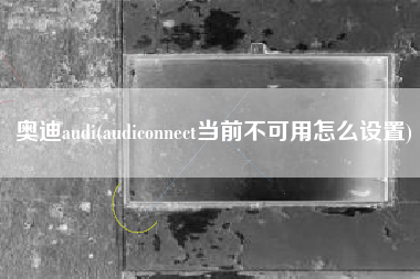 奥迪audi(audiconnect当前不可用怎么设置)