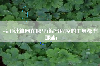 win10计算器在哪里(编写程序的工具都有哪些)
