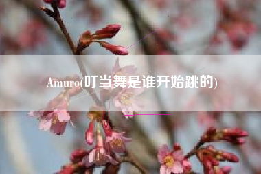 Amuro(叮当舞是谁开始跳的)
