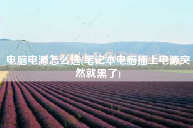 详细阅读:电脑电源怎么选(笔记本电脑插上电源突然就黑了) 电脑电源怎么选(笔记本电脑插上电源突然就黑了)