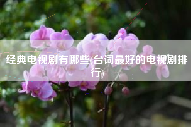 经典电视剧有哪些(台词最好的电视剧排行)