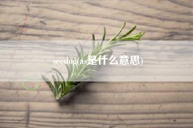 详细阅读:seedog(as是什么意思) seedog(as是什么意思)