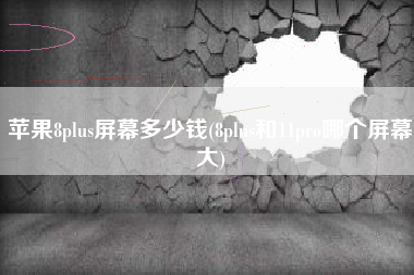 苹果8plus屏幕多少钱(8plus和11pro哪个屏幕大)