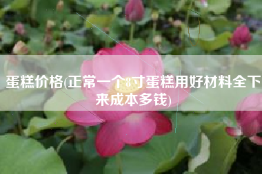 蛋糕价格(正常一个8寸蛋糕用好材料全下来成本多钱)