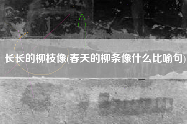 长长的柳枝像(春天的柳条像什么比喻句)