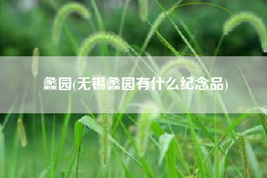蠡园(无锡蠡园有什么纪念品)