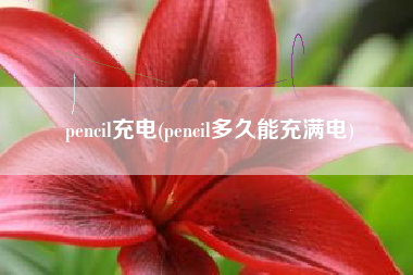 pencil充电(pencil多久能充满电)