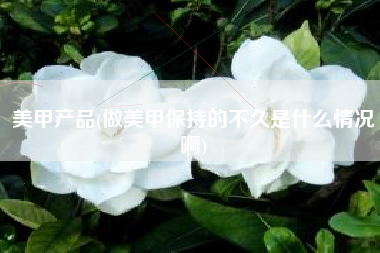 美甲产品(做美甲保持的不久是什么情况啊)