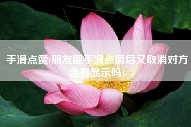 手滑点赞(朋友圈手滑点赞后又取消对方会有显示吗)
