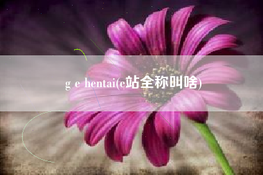 g e hentai(e站全称叫啥)