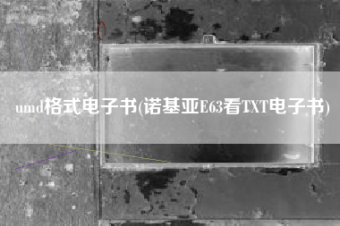 umd格式电子书(诺基亚E63看TXT电子书)