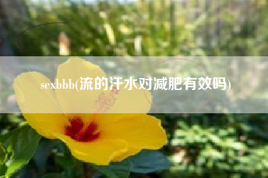 sexbbb(流的汗水对减肥有效吗)