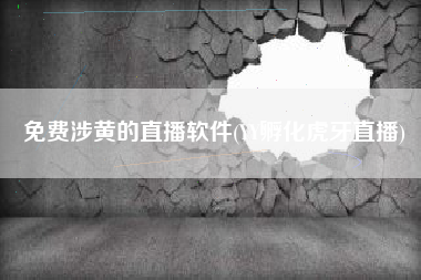免费涉黄的直播软件(YY孵化虎牙直播)