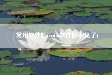 常用软件源(cydia软件源不见了)