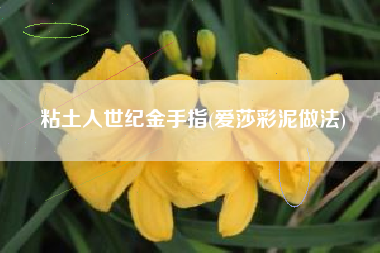 粘土人世纪金手指(爱莎彩泥做法)